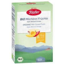 Млечна био каша Töpfer - С плодове, 200 g